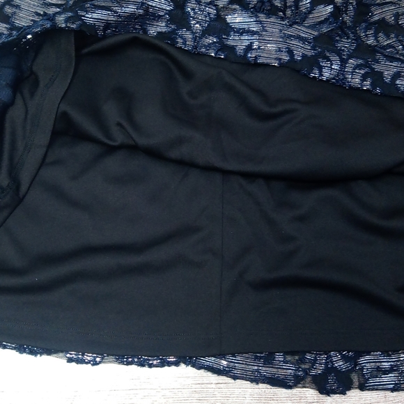 Painted Heart Chic Sparkly Lacey Patterned Lined Women's Skirt - Picture 9 of 16